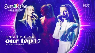 Eurovision 2022 - Semi-Final 1 - 2nd Rehearsal - Top 17