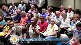 City Council Special Called Meeting - May 14, 2024