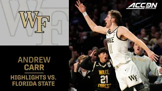 Wake Forest's Andrew Carr Dominates Paint & Records A Career High