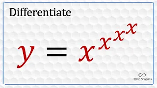 Differentiate x^x^x^x