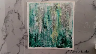 Simple technique to make texture on painting|Arte brigade youtube|Acrylic painting |texturing