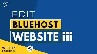 How To Edit Your Website On Bluehost 2024 |  Edit Bluehost Website | Step By Step Tutorial