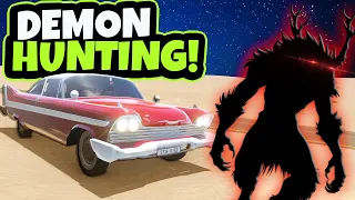 I Tried to Hit the SECRET DEMON MONSTER with My Car in The Long Drive!