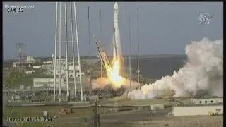 Antares rocket launched at Wallops Island