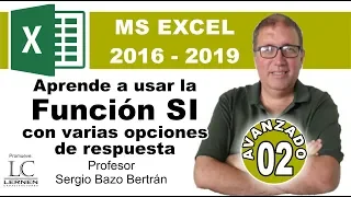 Curso GRATUITO de EXCEL AVANZADO | Parte 02 | La función SI con varias opciones de respuesta