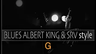 Blues Backing track Jam - Ice B. - Blues Albert King & SRV Style in G