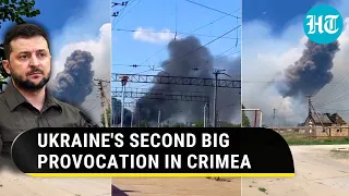 Putin's Lethal Response Soon? Ukraine Strikes Crimean Ammo Depot With Drones | Watch