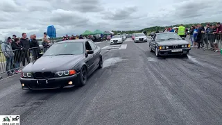 BMW 635 csi ( BMW e24) vs BMW e39 530D 🚦🚗 drag race 1/4 mile - 4K