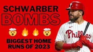 SCHWARBOMBS!! Kyle Schwarber's Biggest Home Runs of 2023