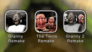 All DVloper Games Unofficial Remake Full Gameplay - Granny Remake Vs The Twins Remake Vs Granny 2