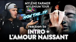 Mylène Farmer Reaction Mylenium Tour Intro and l'Amour naissant (WOW!)| Dereck Reacts