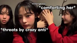 new jeans minji and hyein get *severe hate* on live (she's only 15...)