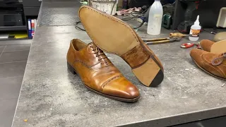 Magnanni herenschoenen leren zolen en hakken reparatie