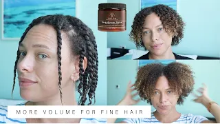 One Product Dry Twist Out on Fine, Low Density Hair
