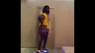 Hoverboard for African/Nigerian lady, Wanna be... So Funny