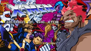 X-Men Children of the Atom - Hardest AI Playthrough as Akuma (1 Round)