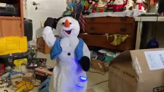 SNOWFLAKE SPINNING SNOWMAN UNBOXING!!!!