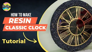 How To Make RESIN CLASSIC CLOCK full Tutorial #resin #handmade #diy