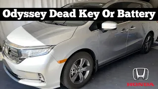 How To Unlock & Open 2018 - 2022 Honda Odyssey With Dead Battery & Start With Dead Remote Key Fob