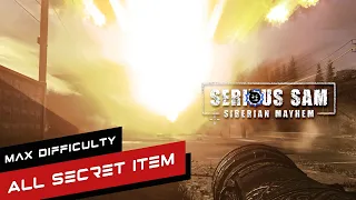 Serious Sam Siberian Mayhem 100% Secret Gameplay Walkthrough FULL GAME Max Difficulty 4K （2022）
