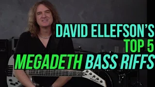 Megadeth's David Ellefson  - Top 5 Megadeth Bass Riffs