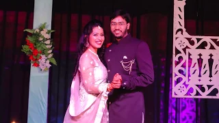 Sangeet Couple Dance Performance | Bride Groom Indian Wedding Dance | Tere Bin Nahi Lagda |Bollywood