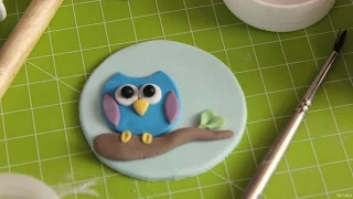 einfache Anleitung/Tutorial Eulen-Topper/Owl-Topper für Cupcakes/ aus Fondant