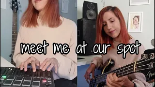 WILLOW, THE ANXIETY, Tyler Cole - Meet Me At Our Spot (Bass + Midi Keys Cover & TABS in description)