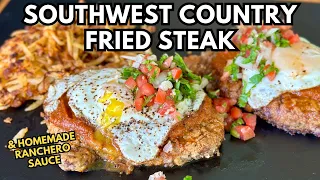 What if Mexico and the South made Dinner. Mexican Chicken FRIED STEAK