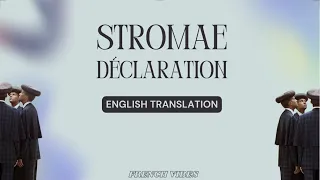 Stromae - Déclaration English translation