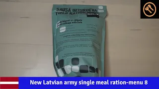 New Latvian army single meal ration menu 8