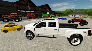 Buying Mega farm full of Monster Trucks and ATVs | Farming Simulator 22