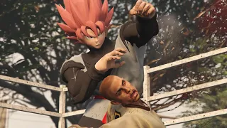 Goku Black terrorizes Los Santos