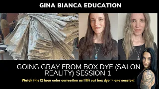 Going Gray from Box Dye (Salon Reality) Session 1