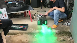 Full video of repairing a broken stage smoke generator with 1800w power source