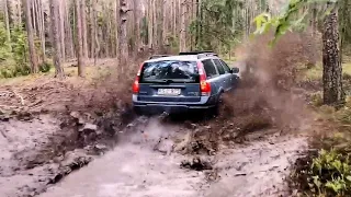Volvo offroad party: 3. Volvo AWD power. Volvo in mud and sand. Volvo XC70. Volvo XC90.