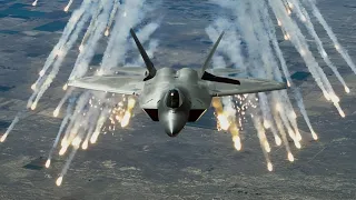 10 MENIT YANG LALU ! Aksi Gila Pilot F-35 AS, Menembak Jatuh 4 Pesawat Tempur SU-57 Rusia di Perjala