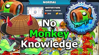 Bloonarius Normal Tutorial - No Monkey Knowledge, No Abilities, Easy To Follow - Winter Park (BTD6)