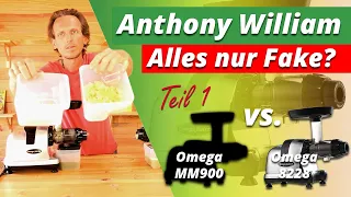 Anhony William SELLERIESAFT - Entsafter Vergleich Omega MM900 vs. Omega 8228 Slowjuicer, Saftpresse
