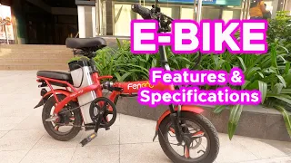 FOLDABLE ELECTRIC BICYLE (E-BIKE) - FENGWU E-BIKE 14" WHEEL - FEATURES / SPECIFICATIONS