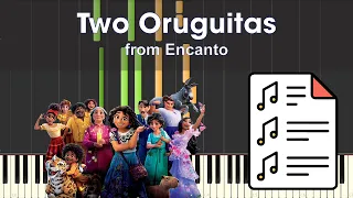 Sebastian Yatra - Two Oruguitas (from Encanto) | Piano Tutorial Sheet Music