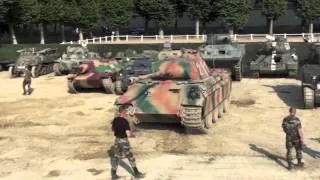 German Panther tank at the 2013 "Carrousel de Saumur"