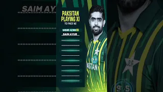 Pakistan Playing XI To Face New Zealand #PAKvNZ #1stt20match
