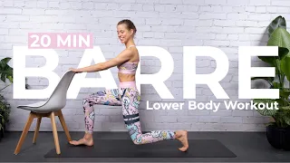 20 Min BARRE Workout for Beginners - Toned & Lean Legs