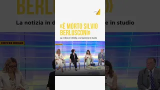 La notizia in diretta: "Silvio Berlusconi è morto", la reazione in studio.