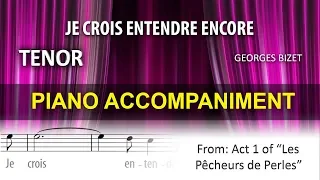 Je crois entendre encore Karaoke Georges Bizet Tenor