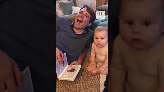 Dad Tries So Hard to Teach His Name to Baby