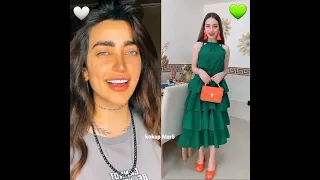 تحدي تيك توك بين لمى شريف 😍💤 VS لانا مهد 💕💤 سلومو على اغنيه نور عيني 🔥 مين الافضل 🤔🙈؟ #tiktok