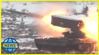 🔴Russian artillery rare video super "eruption" powerful  🔴 WORLD NEWS