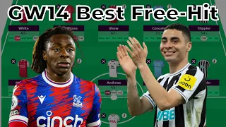 FPL GW14 BEST FREE-HIT | EZE OVER ZAHA! | FREE-HIT DRAFT GAMEWEEK 14 | Fantasy Premier League Tips